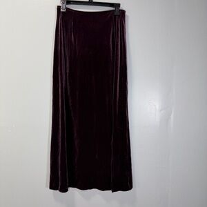 New York & Company Velvet Maxi Skirt - Rich‎ Purple Size Small